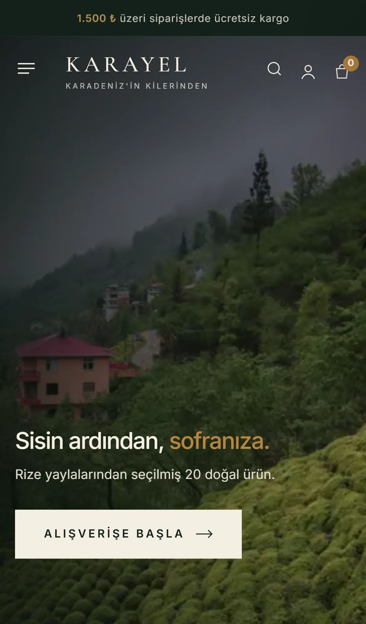 Karayel mobil görünüm